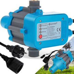 KESSER® Elektronische Drukschakelaar voor Waterpomp Dompelpomp - automatische Pomp Schakelaar - Blauw