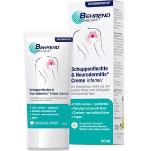 Behrend - Psoriasis & Neurodermitis Creme - Medisch Product - Vermindert Jeuk en Verzacht Ontstoken Huid