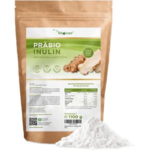 Vit4ever - Prebio Inuline - Poeder - 1100 g - Natuurlijk - Hoog Vezelgehalte