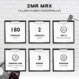 ZMA MAX - Capsules - 180 Stuks - Veganistisch - Magnesium + Zink + Vitamine B6