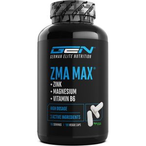 ZMA MAX - Capsules - 180 Stuks - Veganistisch - Magnesium + Zink + Vitamine B6