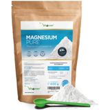 Magnesium Pure - 600 g poeder (4,3 maanden voorraad) - Puur poeder zonder toevoegingen - Premium kwaliteit - Veganistisch | Vit4ever