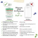 D-Mannose Capsules - 180 Stuks - Vegan - Natuurlijke Grondstof