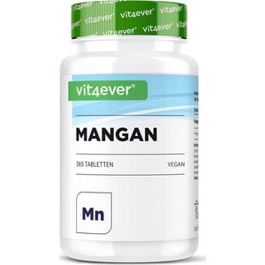 Vit4ever - Mangaan 10 mg - 365 Tabletten - Veganistisch - Laboratorium Getest