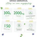 Sango Zeekoraal - 300 g poeder - Natuurlijke bron van calcium (20%) & magnesium (10%) in de lichaamseigen verhouding van 2:1 - Laboratoriumonderzoek - Geen additieven - Brievenbus pakket - Vit4ever