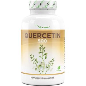 Quercetine 500 mg - 120 capsules - voor betere weerstand - getest in laboratorium - natuurlijk uit Japanse honingboombloesem - hoge dosis - veganistisch - premium kwaliteit - Vit4ever