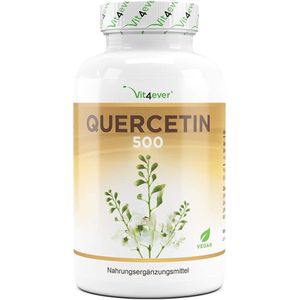 Quercetine 500 mg - 120 capsules - voor betere weerstand - getest in laboratorium - natuurlijk uit Japanse honingboombloesem - hoge dosis - veganistisch - premium kwaliteit - Vit4ever