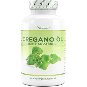 Oregano Olie - 120 Capsules met 150 mg - Premium: 80% Carvacrol & 10-voudig geconcentreerd - 100% Oregano Olie uit Frankrijk - Origanum vulgare - Hoog Gedoseerd