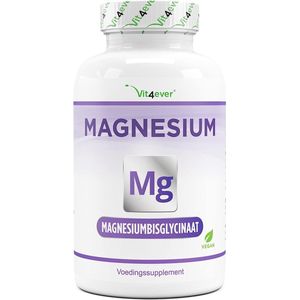 Magnesium Bisglycinaat | 1550mg | 365 Capsules | Vit4ever