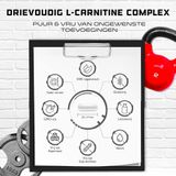L-Carnitine Drievoudig Complex - 3000 mg per dagelijkse portie - Premium: Complex van Acetyl-l-carnitine, L-Carnitine Tartraat & Carnitine Fumaraat - 120 Capsules - Hoge Dosis - Veganistisch