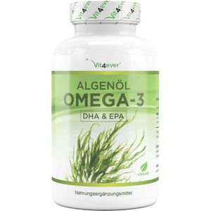 Algen olie Omega 3 | DHA & EPA | Met vitamine E | 1500mg | 90 Capsules | Vit4ever