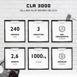 CLA - 240 capsules met elk 1000 mg - hoge dosis met 3000 mg per dagsport - laboratoriumgetest - geconjugeerd linolzuur vetzuur - premium kwaliteit