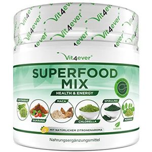 Combinatie van Superfoods - 420 g Poeder - Veganistisch - Met Citroensmaak