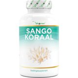 Sango Zeekoraal - 180 capsules (2 maanden) - Natuurlijke bron van calcium (20%) & magnesium (10%) in de lichaamseigen verhouding van 2:1 - Hoog gedoseerd