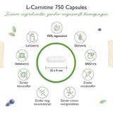 L-Carnitine - 180 veganistische capsules - Hoog gedoseerd met 3000 mg per dagelijkse portie - Premium: 100% L-Carnitine Tartraat zonder toevoegingen - Veganistisch Vit4ever