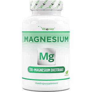 Magnesium Citraat - 365 Veganistische Capsules - Hoog Gedoseerd - 2250 mg