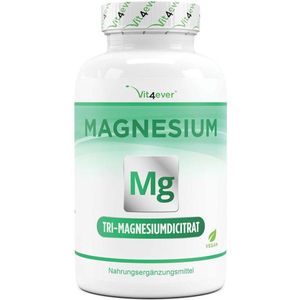 Tri-Magnesiumcitraat | 360mg | 365 Capsules | Vit4ever