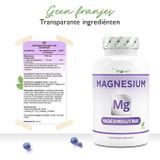 Magnesium - Capsules - Veganistisch - 240 Stuks - Hoog Gedoseerd