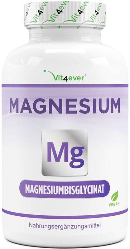 Magnesium - Capsules - Veganistisch - 240 Stuks - Hoog Gedoseerd