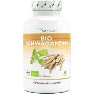 Ashwagandha - Biologisch - 365 Capsules - 100% Natuurlijk