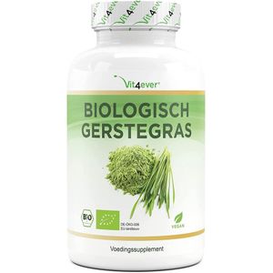 Vit4ever - Biologische Gerstegras - 365 Capsules - Vegan - Biologische Kwaliteit
