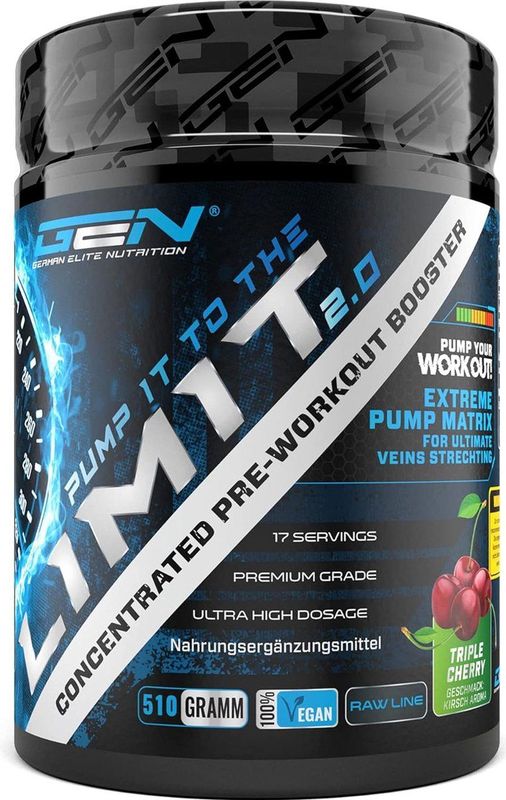 GEN Pump it to the Limit 2.0 - Pre Workout & Trainings Booster 432 g Pulver