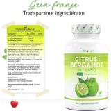 Citrus Bergamot - 120 capsules hooggedoseerd met 760 mg per stuk - Premium: 30% polyfenolen + piperine - kruising van citrus citroen & bittere sinaasappel - Veganistisch