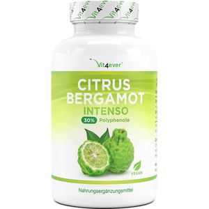 Citrus Bergamot - 120 capsules hooggedoseerd met 760 mg per stuk - Premium: 30% polyfenolen + piperine - kruising van citrus citroen & bittere sinaasappel - Veganistisch