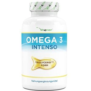 Premium Omega 3 - Visoliecapsules met 80% vetzuren & 3-voudig zetmeel in triglyceridevorm - Hoge zuiverheid - Duurzame visserij - 120 capsules