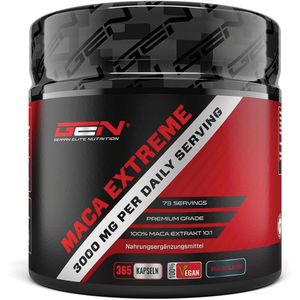 Maca Extreme | 365 capsules | Extra hoge dosering: 30.000mg | extract 10:1 uit Peru | Veganistisch | German Elite Nutrition