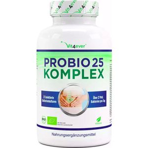Probiotica 25 - Bio-Culture Complex - 25 Bacteriestammen + FOS - 180 capsules - Vit4ever