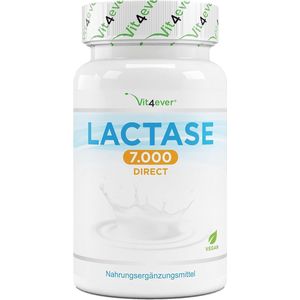 Lactase 7.000 | 365 tabletten met onmiddellijk effect | Hooggedoseerd met 7.000 FCC-eenheden | Voor lactose-intolerantie + melk-intolerantie | Vit4ever