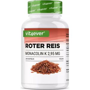 Rode Gist Rijst - 240 Capsules - Natuurlijke Ingrediënten