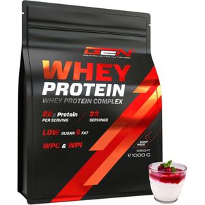 German Elite Nutrition - Whey Protein Complex - Griesmeelpap met Kers - 1kg - Hoogwaardige Eiwitten - Rijk aan BCAA's - Gemakkelijk Mengbaar