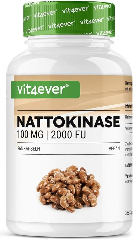 Vit4ever - Nattokinase - Capsules - 365 Stuks - 100 mg