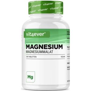 Vit4ever - Magnesiummalaat - 240 tabletten