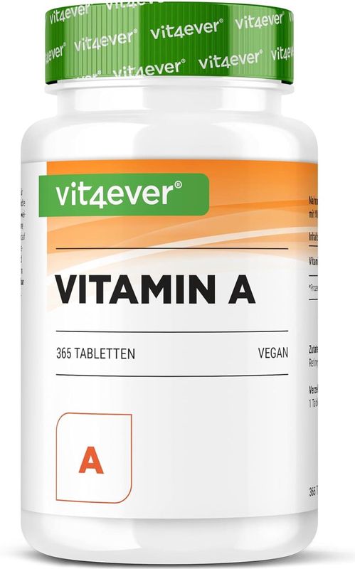 Vit4ever - Vitamine A-tabletten - Veganistisch - 365 Stuks