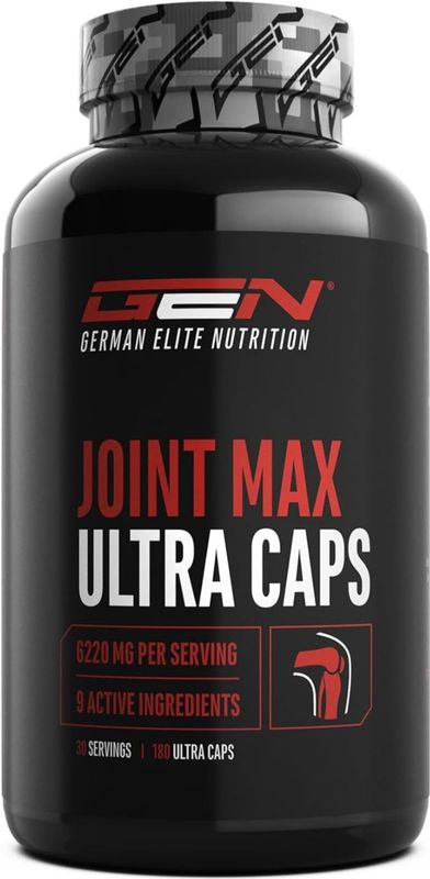 Joint Max Ultra Caps - 180 capsules - Hooggedoseerd gewrichtssupplement met glucosamine, MSM, chondroïtine, cissus quadrangularis, wierookextract, hyaluronzuur, gember, bromelaïne