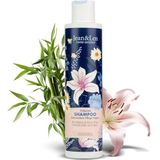 Jean & Len Shampoo Volume Bamboo & Lily, voor dun en fijn haar, geeft volheid en glans, bloemengeur, zonder parabenen en siliconen, veganistisch, 300 ml