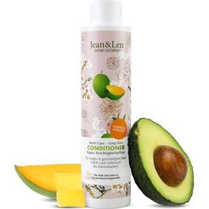 Jean & Len Conditioner Nutri Care Mango & Avocado, voor lang & beschadigd haar, gaat haarbreuk tegen, verbetert vochtretentie, zonder parabenen & siliconen, veganistisch, 300 ml