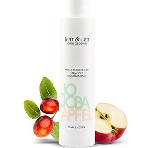 Jean & Len Verzorging Jojoba & Appel, verzorgt lange en broze haarpunten, ontwart knopen en zorgt voor een betere doorkambaarheid, met appelgeur, zonder parabenen & siliconen, veganistisch, 300 ml