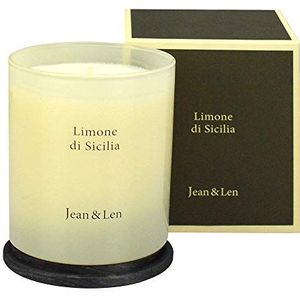 Jean & Len geurkaars Pura Limone Di Sicilia, aangename geur van verse citrusnoten – aangevuld met warme accenten, 230 g, 1 stuk