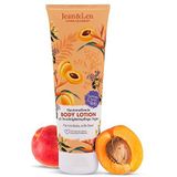 Jean & Len Huidverstevigende bodylotion abrikozenpitolie & Q10, voor droge en rijpe huid, geeft bij regelmatig gebruik een soepele en gladde huid, zonder parabenen en siliconen, veganistische