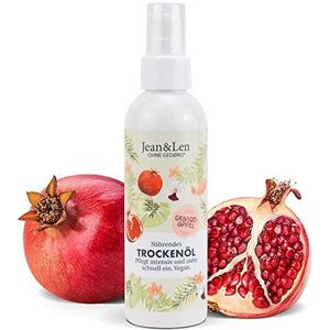 Jean&Len - Voedende Droge Olie - Granaatappel - 100 ml - Voor Lichaam Gezicht Haarpunten