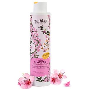 Jean & Len Shampoo Structure Almond & Keratin, voor structureel beschadigd haar, beschermt tegen haarbreuk en gespleten haarpunten, shampoo zonder siliconen en parabenen, veganistisch, 300 ml