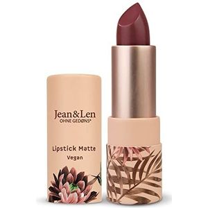 Jean & Len Lipstick Matte Velvet Paradise 103, zijdeverzorgende lippenstift, voor een aangenaam aanbrengen en een zacht draaggevoel, matte lippenstift, zonder parabenen en siliconen, veganistisch, 4
