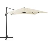 Beliani MONZA - Zweefparasol - Beige/Donkergrijs  - Polyester