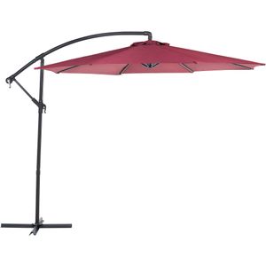 Beliani RAVENNA - Cantilever parasol-Rood-Polyester