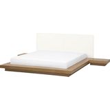 ZEN - Futon tweepersoonsbed - Lichte houtkleur - 180 x 200 cm - MDF