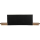 Waterbed lichtbruin 180 x 200 cm met nachtkastjes hout gefineerd MDF board elegant Japanse stijl